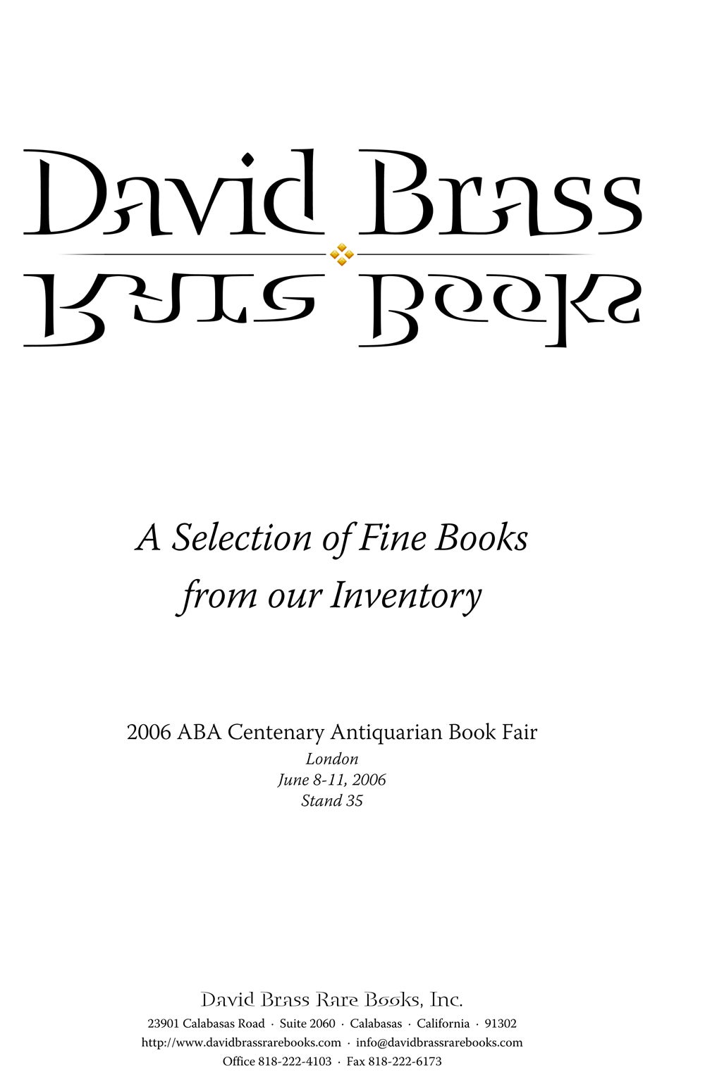 2006 ABA Centenary Antiquarian Book Fair