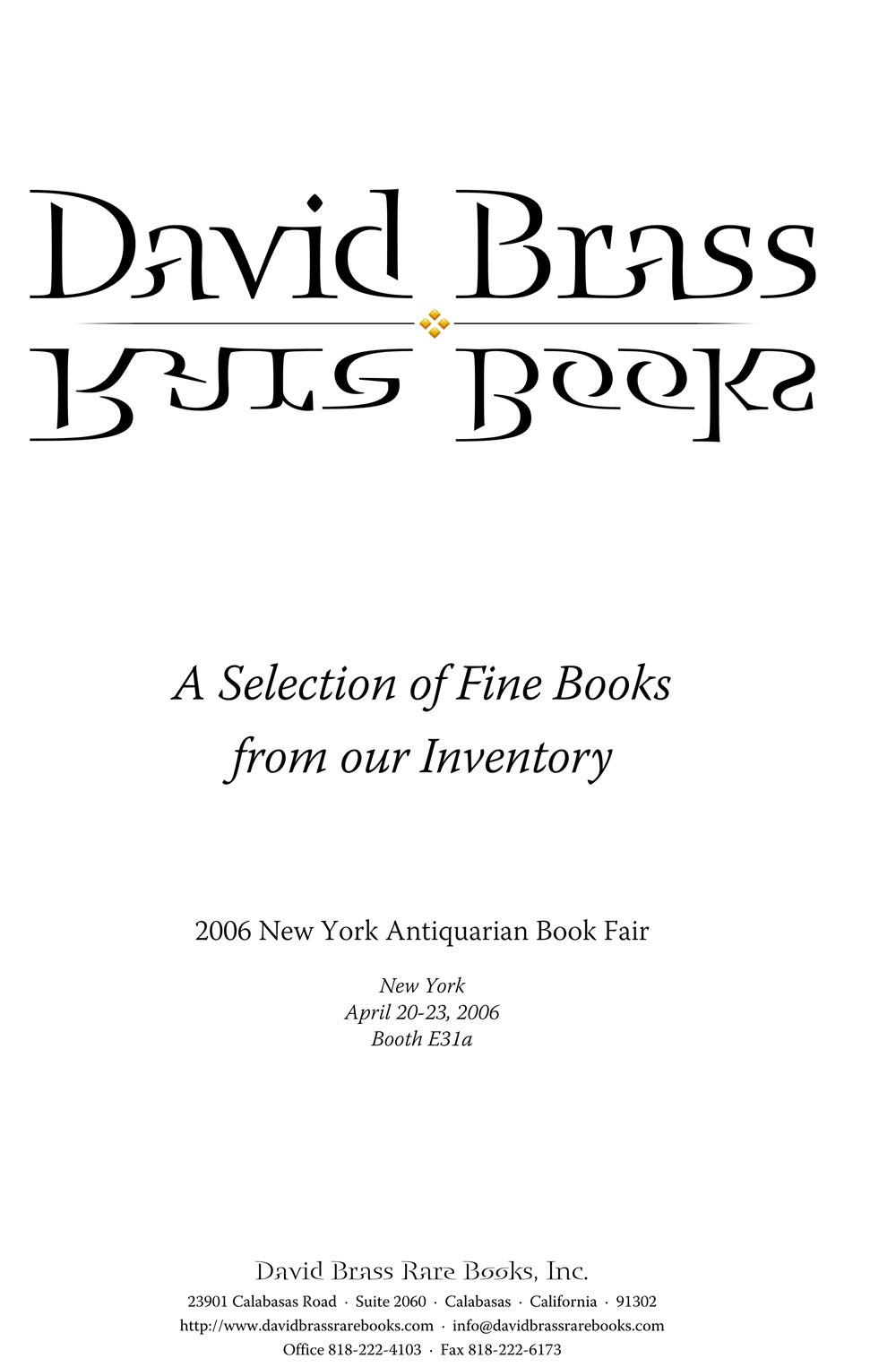 2006 New York Antiquarian Book Fair