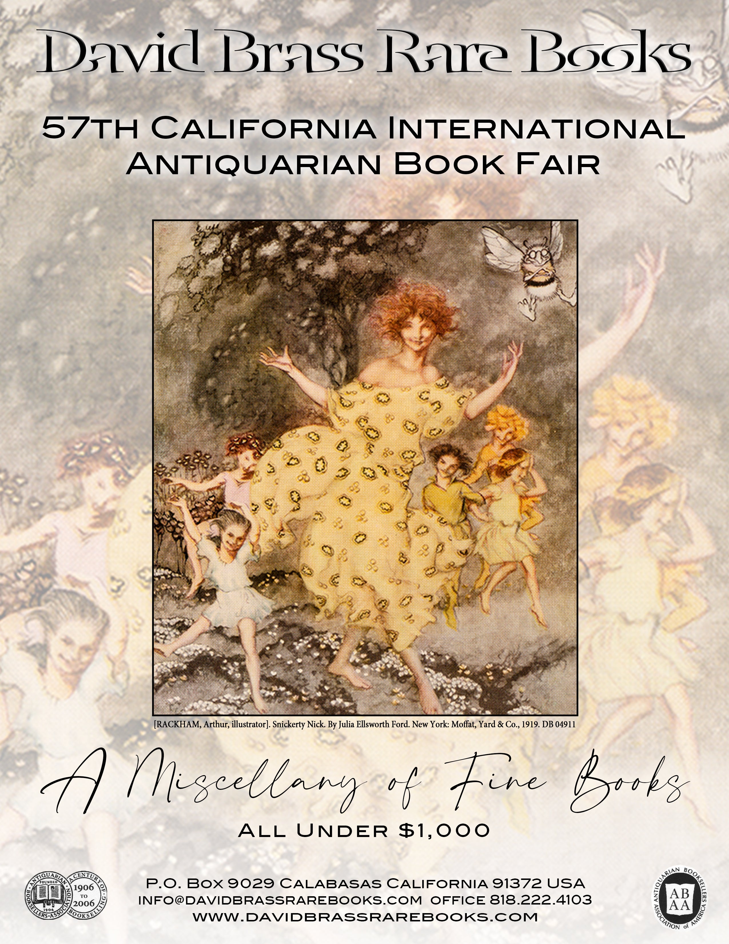 2025 Pasadena Antiquarian Book Fair/under $1,000