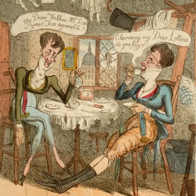 Robert Cruikshank Devastates Dandies