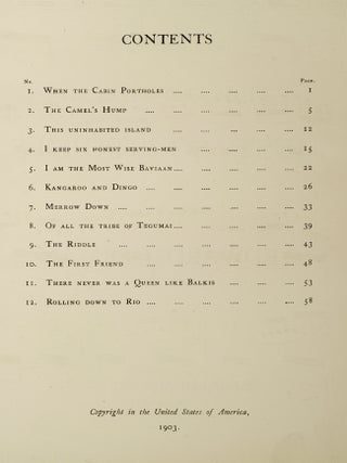 Just So Song Book, The