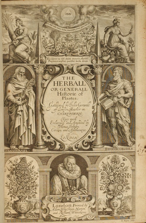 GERARD, John - Herball or Generall Historie of Plantes, the