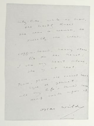Autograph Poetry in the English Language