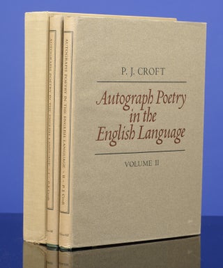 Autograph Poetry in the English Language