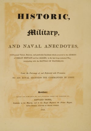 Historic, Military, and Naval Anecdotes,