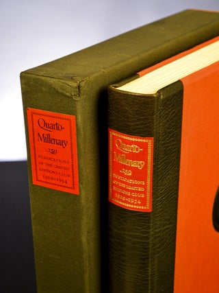 Item #02492 Quarto-Millenary. LIMITED EDITIONS CLUB, BIBLIOGRAPHY