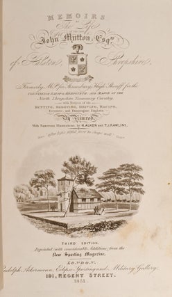 Memoirs of the Life of the Late John Mytton, Esq.