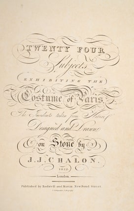 Twenty Four Subjects Exhibiting the Costume of Paris,
