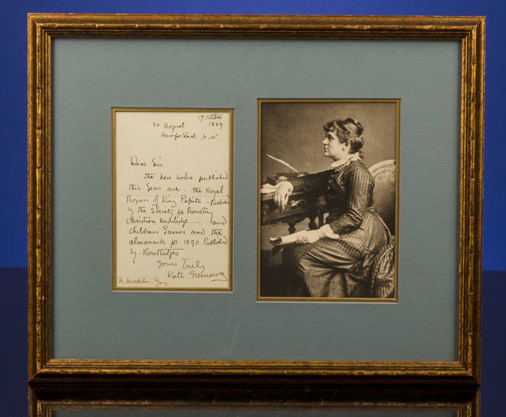 GREENAWAY, Kate - [Autograph Letter Signed]