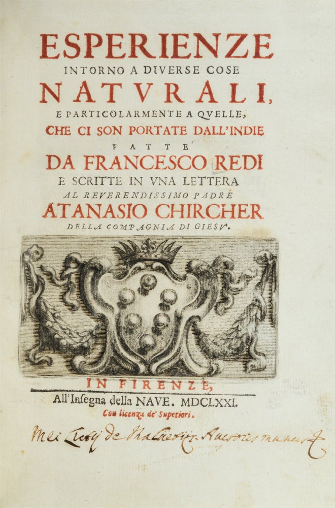 REDI, Francesco; KIRCHER, Athanasius - Esperienze Intorno