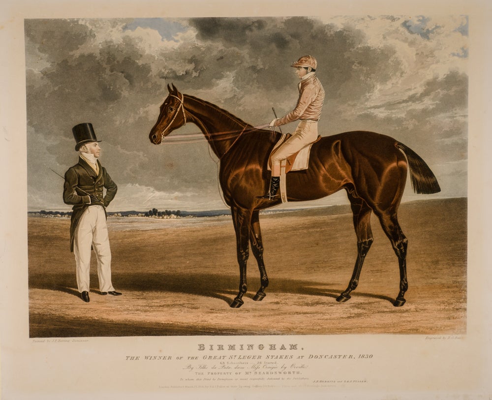 HERRING, John Frederick - Portraits of the Winning Horses of the Great St. Leger Stakes at Doncaster