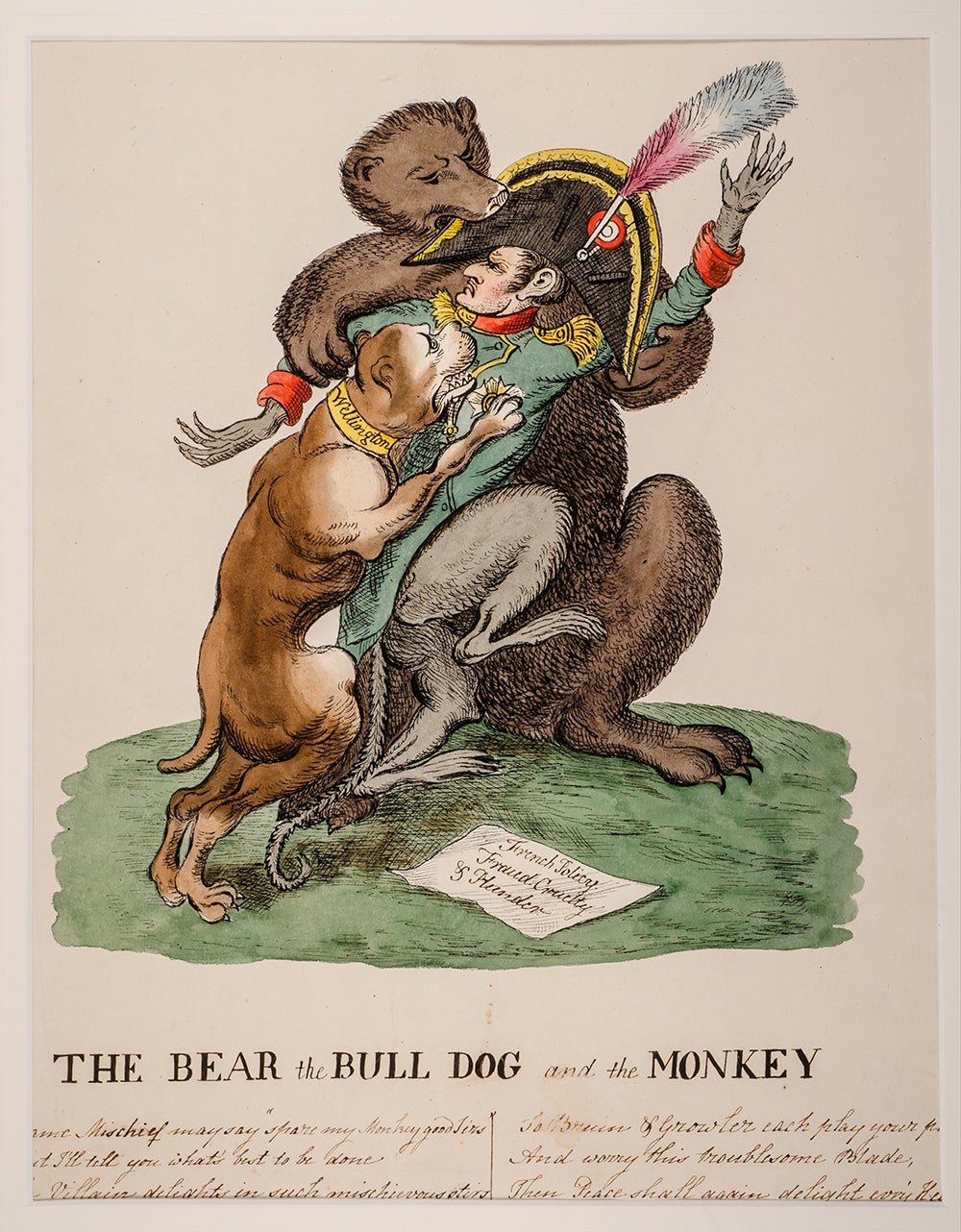 HEATH, William, (after) - The Bear the Bull Dog and the Monkey