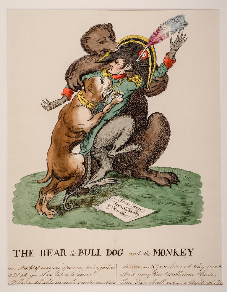 Item #03416 The Bear the Bull Dog and the Monkey. William HEATH, after.
