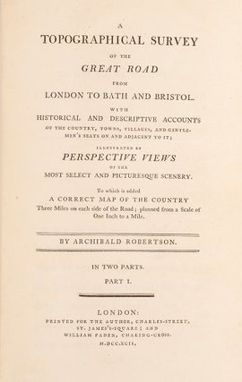 Topographical Survey of the Great Road from London to Bath and Bristol, A