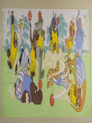 Item #04139 Double spread cover for Walt Disney's Disneyland comic series No. 17 January 1st...