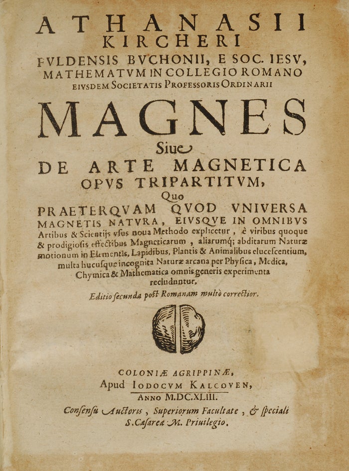 Item #04296 Magnes sive de arte magnetica opus tripartitum. Athanasius KIRCHER.