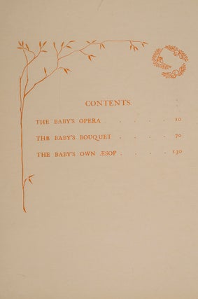 Triplets: Comprising The Baby's Opera, The Baby's Bouquet, and the Baby's Own Æsop