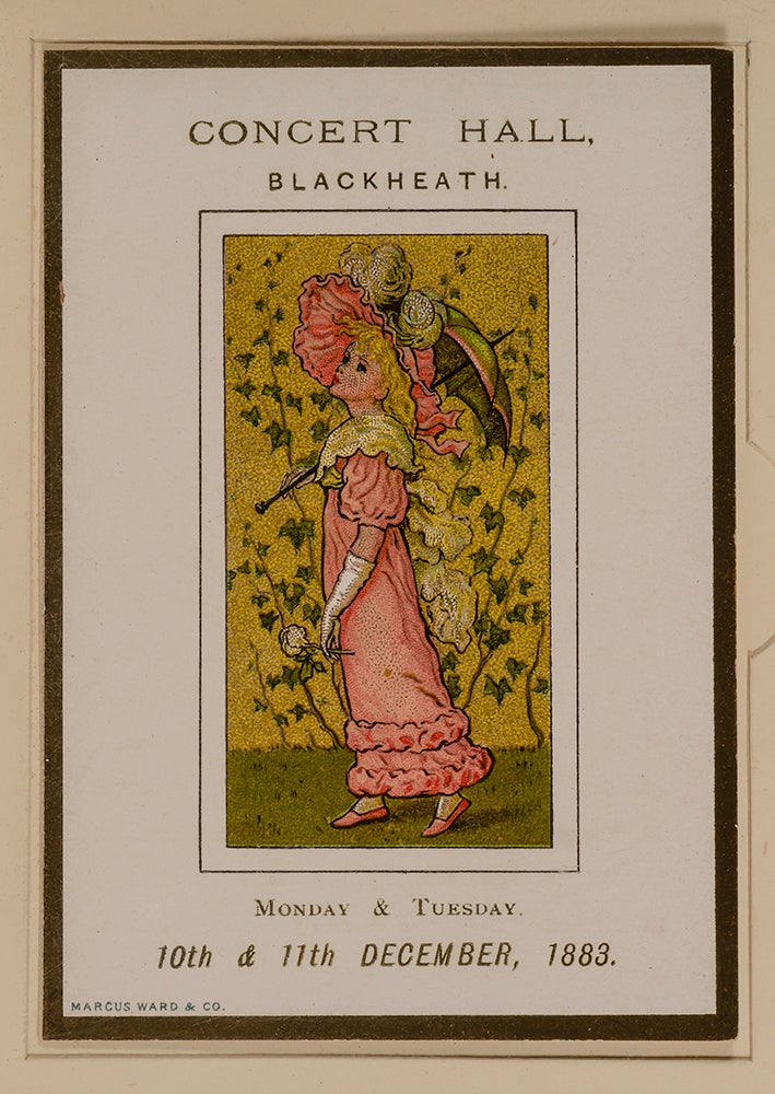 Item #04550 Three Programmes Illustrated by Kate Greenaway [cover title]. Kate GREENAWAY.