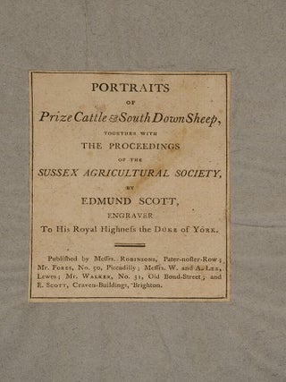 Proceedings of the Sussex Agricultural Society, from its Institution, to 1798, inclusive.