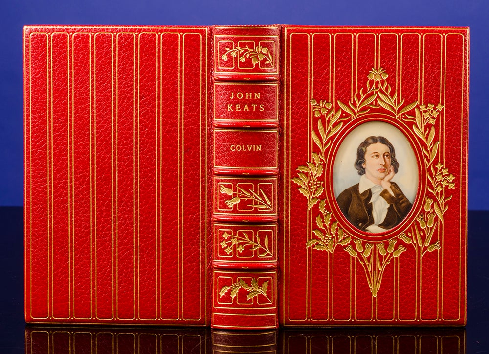 COSWAY-STYLE BINDING; BAYNTUN RIVIRE, binders; KEATS, John; COLVIN, Sidney - John Keats, His Life and Poetry, His Friends Critics and After-Fame