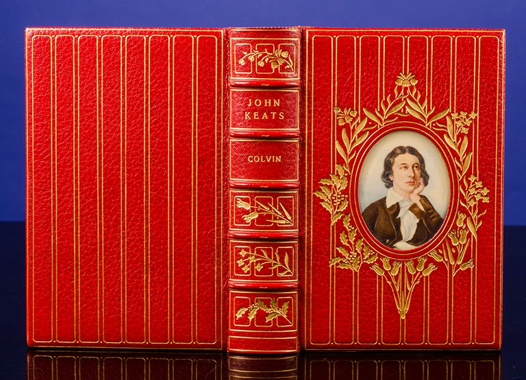 Item #04623 John Keats, His Life and Poetry, His Friends Critics and After-Fame. COSWAY-STYLE BINDING, binders BAYNTUN RIVIÈRE, John KEATS, Sidney COLVIN.