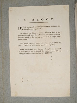 Gradation from a Greenhorn to a Blood