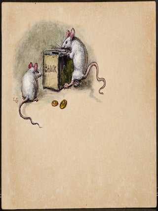 Two Mice beside a Piggy-bank