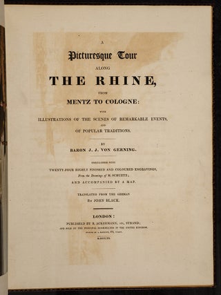 Picturesque Tour along the Rhine, from Mentz to Cologne…, A