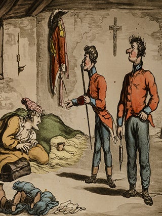 Item #04852 Military Adventures of Johnny Newcome, The. Thomas ROWLANDSON, Lt. Col. David ROBERTS