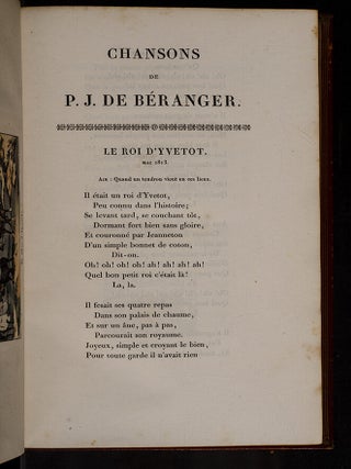 Chansons de P.J. Béranger Anciennes, Nouvelles et Inédites,