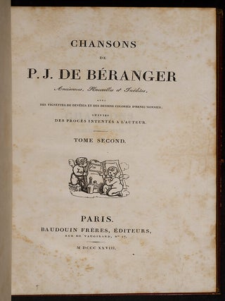 Chansons de P.J. Béranger Anciennes, Nouvelles et Inédites,