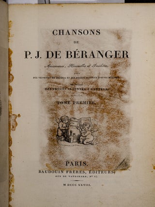 Chansons de P.J. B&eacute;ranger Anciennes, Nouvelles et In&eacute;dites,