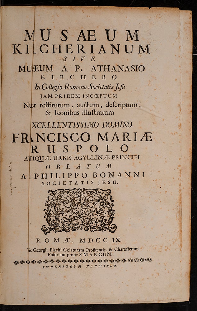 KIRCHER, Athanasius; BONNANI, Filippo - Musaeum Kircherianum