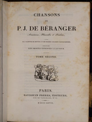 Chansons de P.J. Béranger Anciennes, Nouvelles et Inédites,