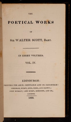 The Poetical Works of Sir Walter Scott, Bart.