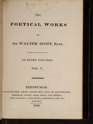 The Poetical Works of Sir Walter Scott, Bart.