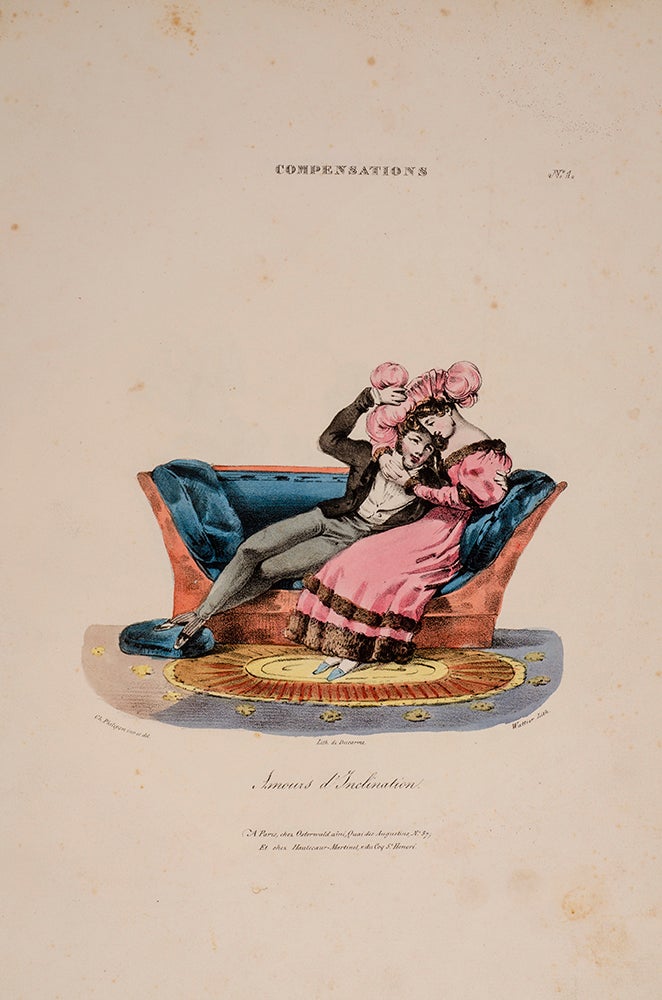PHILIPON, Charles, illustrator; WATTIER, mile - Les Compensations
