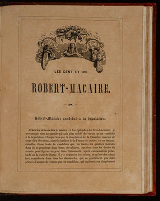 Cent et Un Robert-Macaire, Les