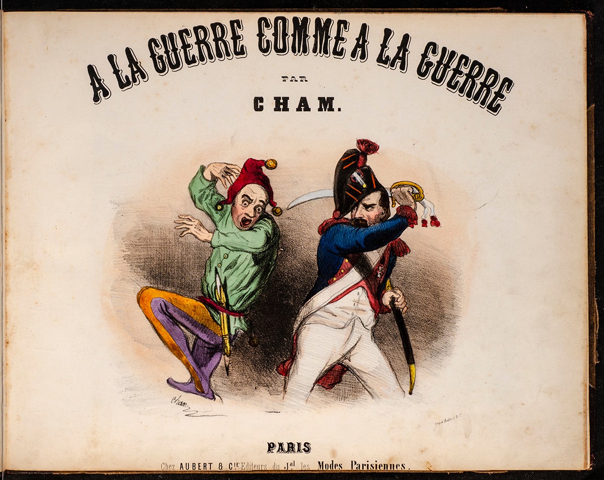CHAM (pseudonym of Amde de No) -  la Guerre Comme  la Guerre