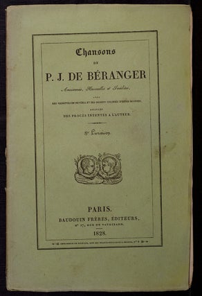 Chansons de P.J. Béranger Anciennes, Nouvelles et Inédites,