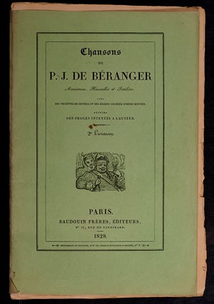 Chansons de P.J. Béranger Anciennes, Nouvelles et Inédites,