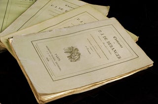 Chansons de P.J. Béranger Anciennes, Nouvelles et Inédites,