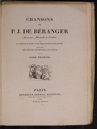 Chansons de P.J. Béranger Anciennes, Nouvelles et Inédites,