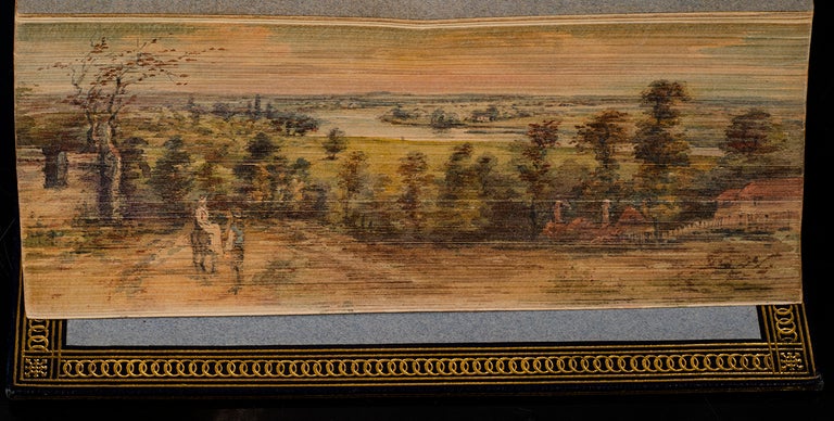 Item #05155 Forsyte Saga, The. FORE-EDGE PAINTING, MISS C. B. CURRIE, RIVIÈRE, binders SON, John GALSWORTHY.