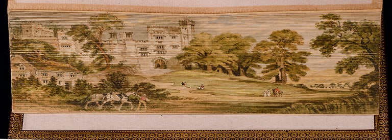 Item #05156 Evenings at Haddon Hall, FORE-EDGE PAINTING, BARONESS DE CALABRELLA, MISS C. B. CURRIE, RIVIÈRE, binders SON, Catherine BALL.
