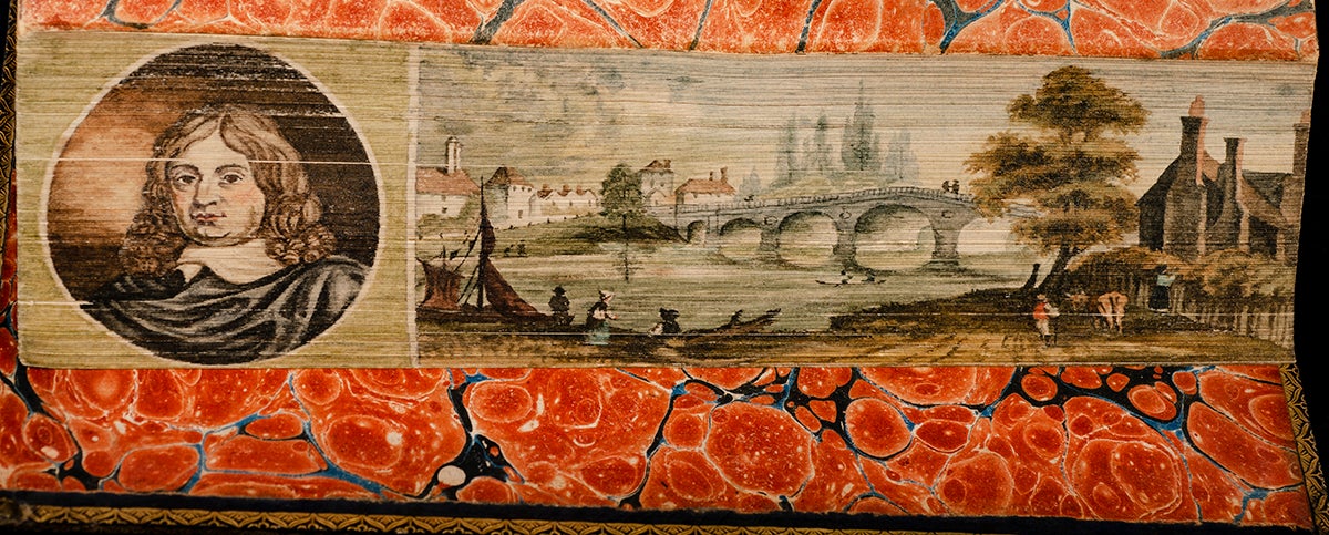 FORE-EDGE PAINTING; HAYWOOD, Helen, artist; JOHNSON, Samuel - Lives of the Most Eminent English Poets: , the