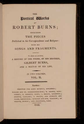 Poetical Works of Robert Burns; The