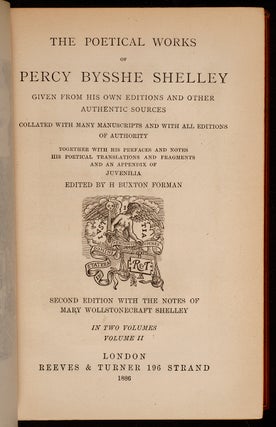 Poetical Works of Percy Bysshe Shelley, The