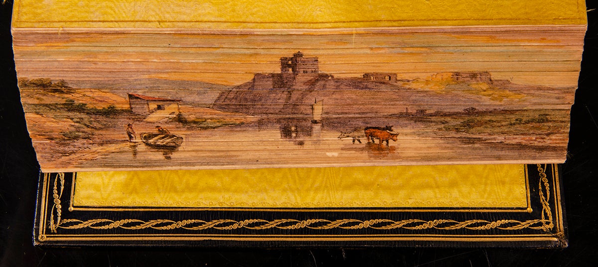 FORE-EDGE PAINTING; SCOTT, Sir Walter - Marmion: A Tale of Flodden Field. .