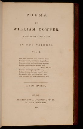 Poems by William Cowper,